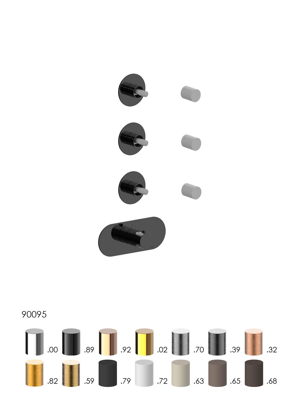 Термостатический смеситель для душа с 4 отверстиями Rubinetterie Frattini отдельная эстетика ARCH-00038079 - Вид №21