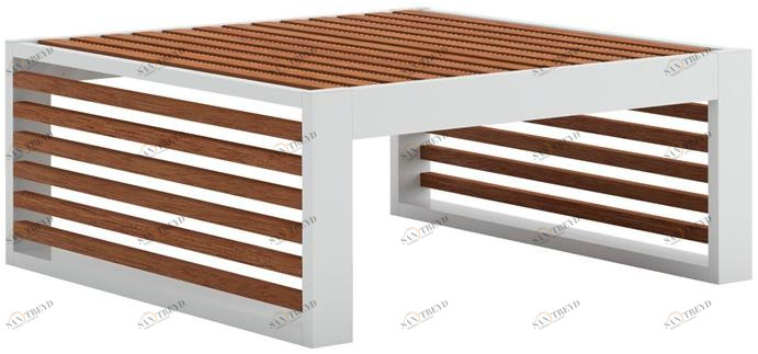 GANDIABLASCO Нижний стол из тика с квадратными салазками Dna teak sun-id-1461073