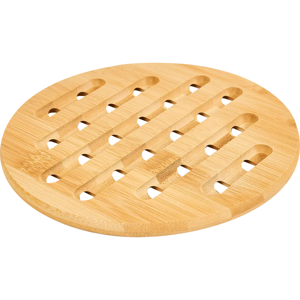 Подставка под горячее Delinia 18x18 см бамбук цвет бежевый STLM-2045165