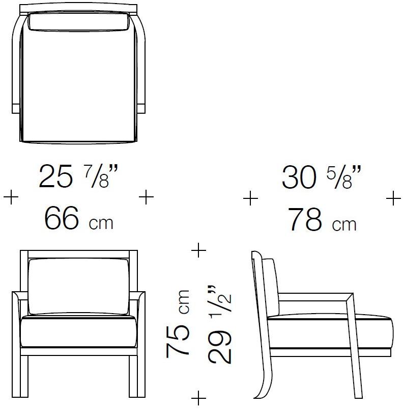 Garbarino Мягкое кожаное кресло со съемным чехлом с подлокотниками Dan sun-id-1466635 - Вид №1