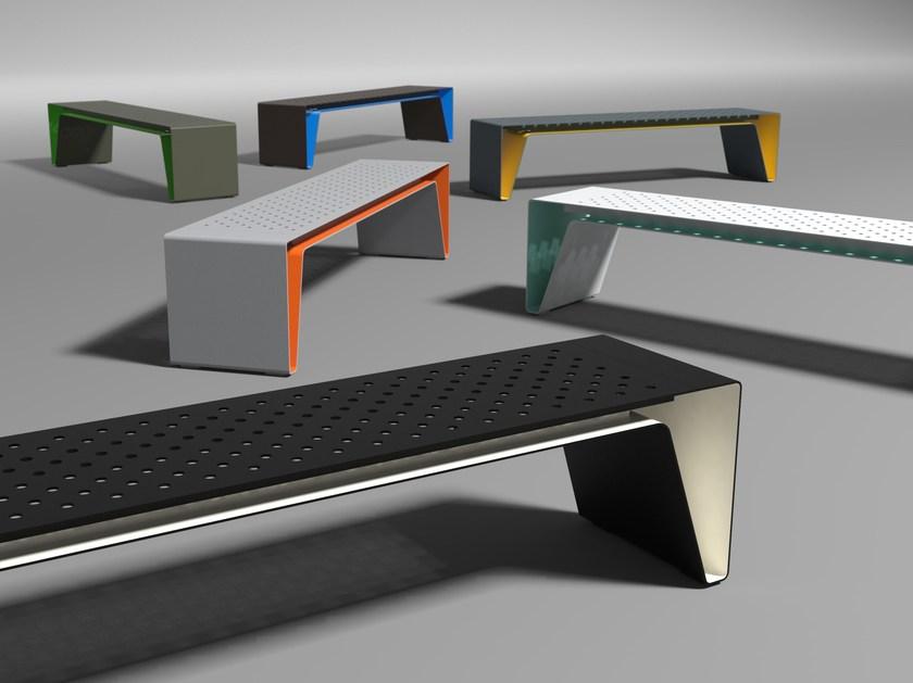 mmcité1 Скамья из оцинкованной стали без спинки Radium sun-id-1442910 - Вид №1