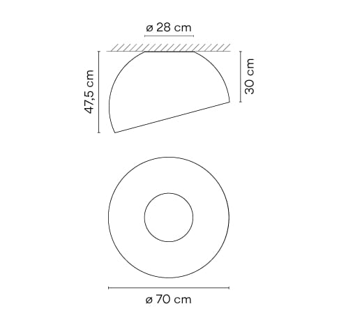 Светодиодный потолочный светильник из алюминия и сланца Vibia Duo Petra ARCH-00007377 - Вид №4