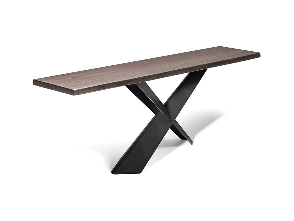 Прямоугольная консоль из стали и дерева Cattelan italia TERMINAL ARCH-00110097