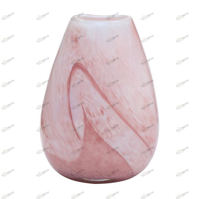 Ваза стеклянная розовая 28 см Garda Decor GARDA DECOR - 113774 Розовый 