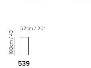 Прямоугольный пуф из ткани Natuzzi Italia Skyline ARCH-00101437 - Вид №2