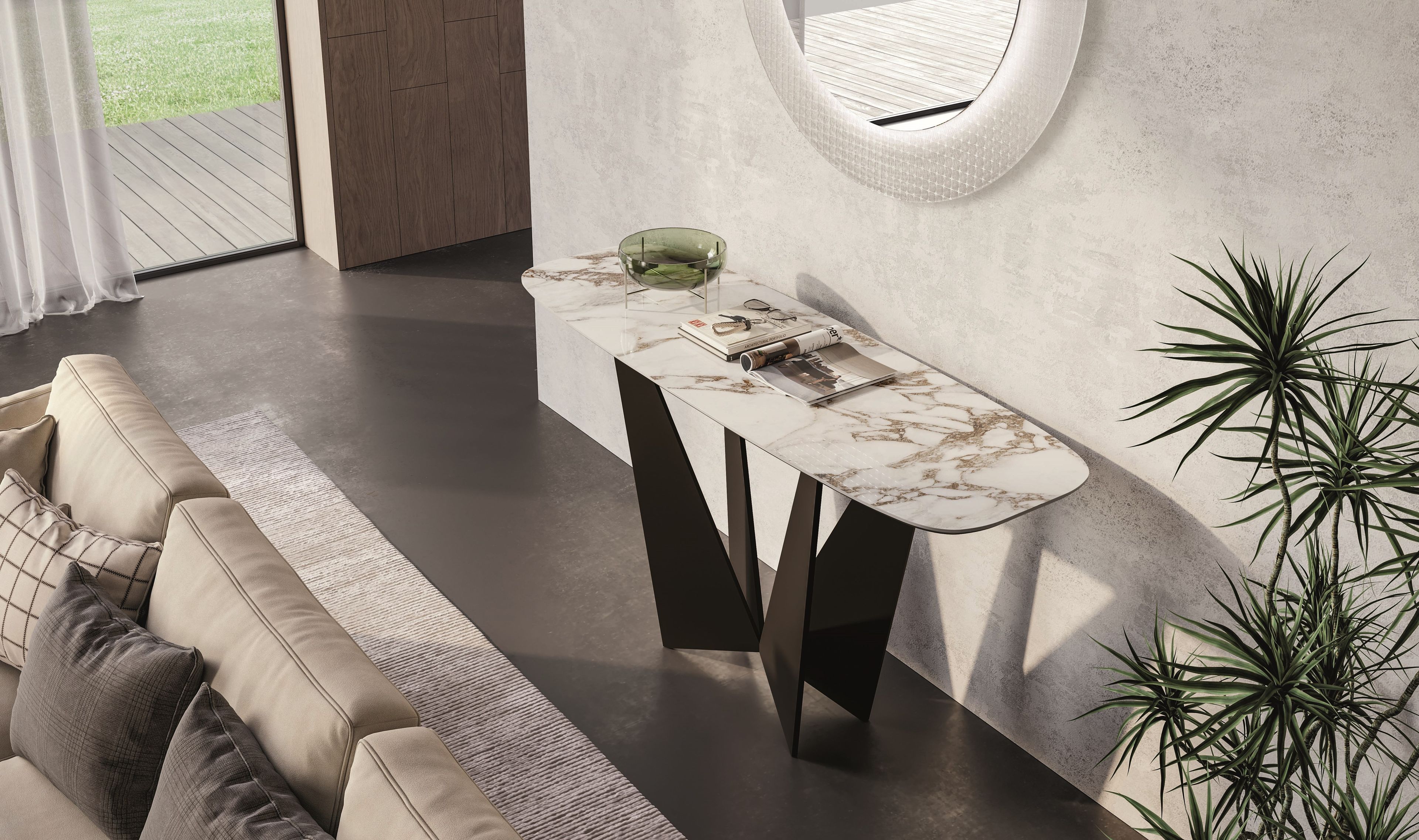 Прямоугольная консоль из керамогранита Dall'Agnese Eiffel ARCH-00101779 - Вид №1