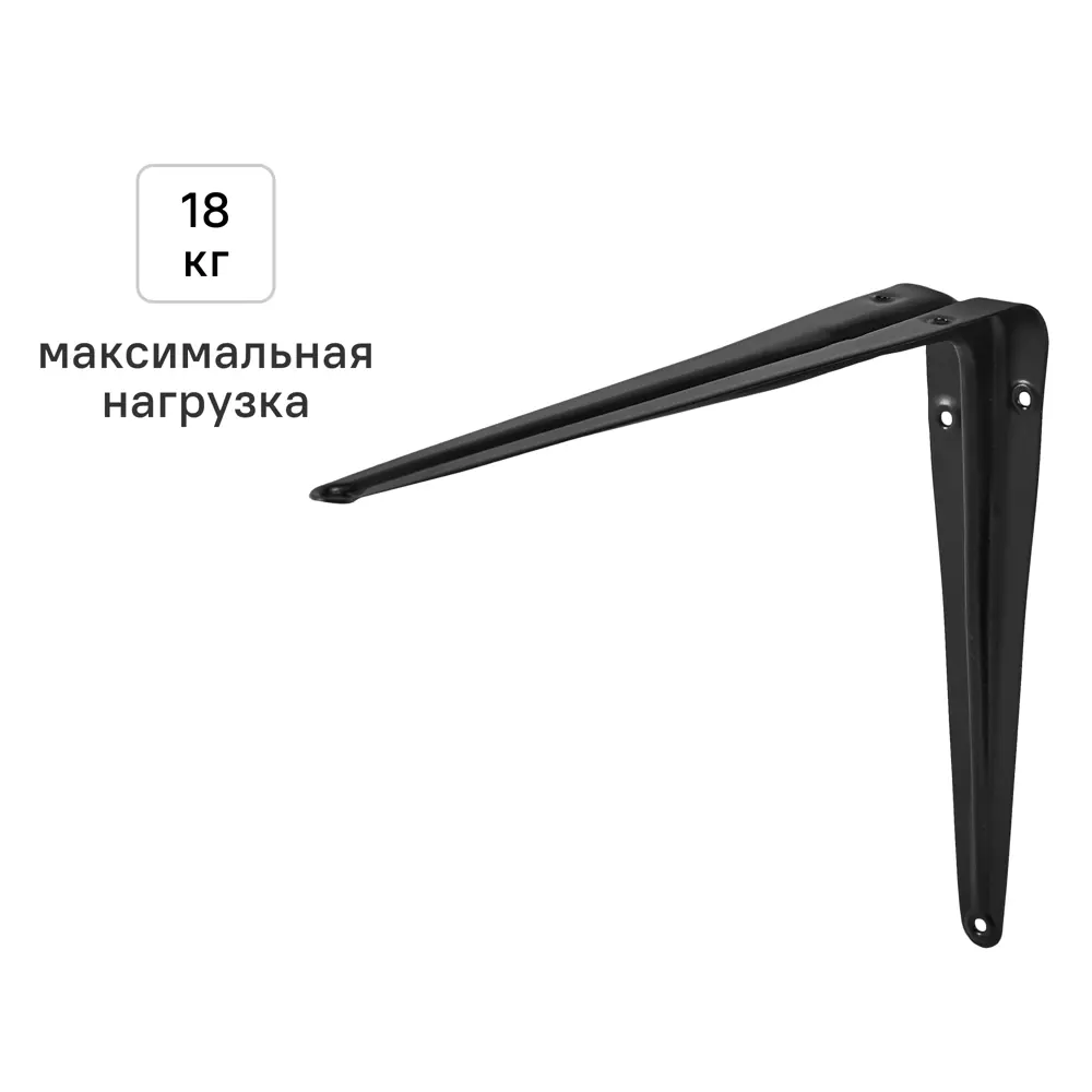 Утилитарный кронштейн Normo 20x25 см нагрузка до 18 кг цвет черный Santreyd STLM-2093594