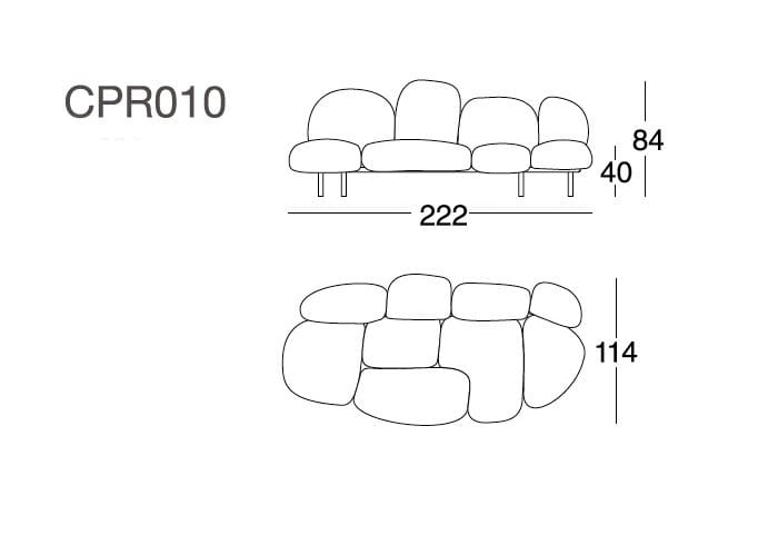 Диван Edra для интерьера ARCH-00037123 - Вид №7
