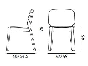 Стул из ясеня Billiani ARCH-00095279 - Вид №2