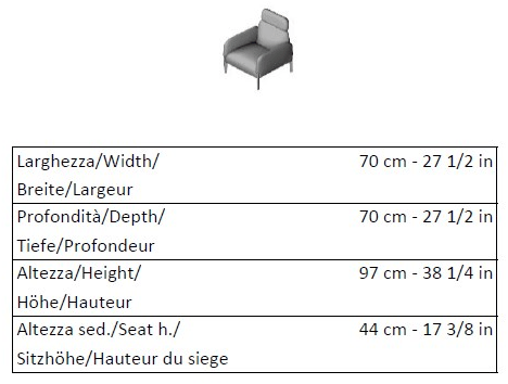La Cividina Мягкое кресло из ткани с высокой спинкой Join sun-id-1472939 - Вид №6