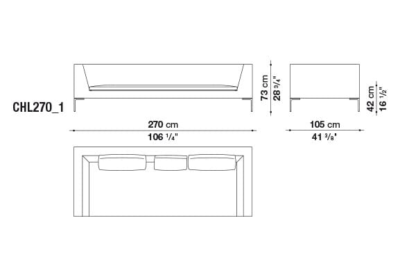 Секционный диван из ткани B&B Italia Charles Large ARCH-00101923 - Вид №9