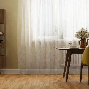 Тюль на ленте Inspire Maple 250x280 см цвет бело-коричневый 83562094 STLM-2081678