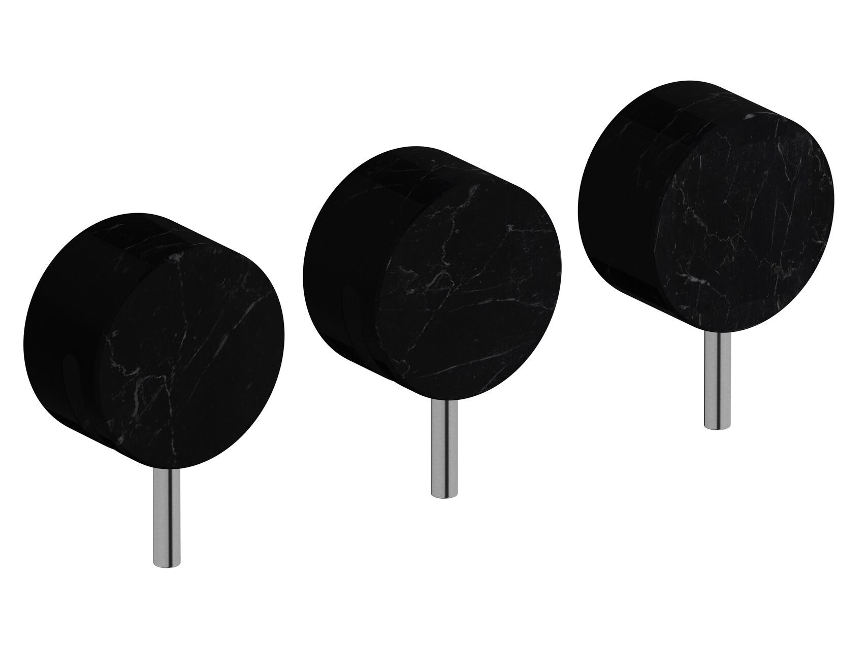 Мраморный встраиваемый смеситель для душа с 3 отверстиями и переключателем IB мрамор + мрамор Elle ARCH-00101159