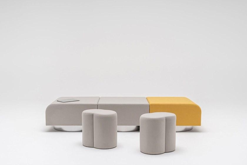 MDD Модульный квадратный пуф с обивкой из ткани Roll Rlp01 - rlp02 - Вид №2