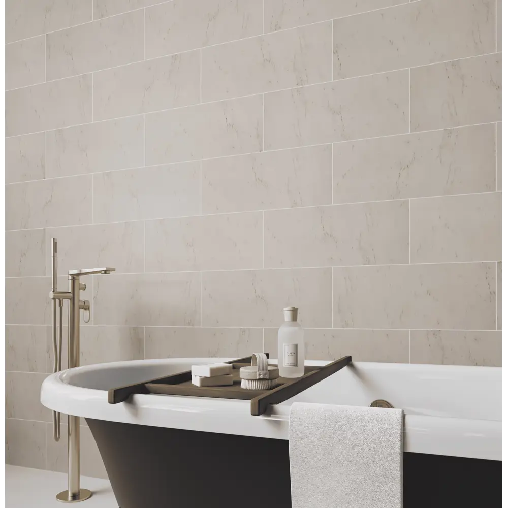 Панель ПВХ KREAFORTA Каррара серый 1200x250x10 мм 1.2 м² (4 шт.) STLM-2038514 - Вид №6