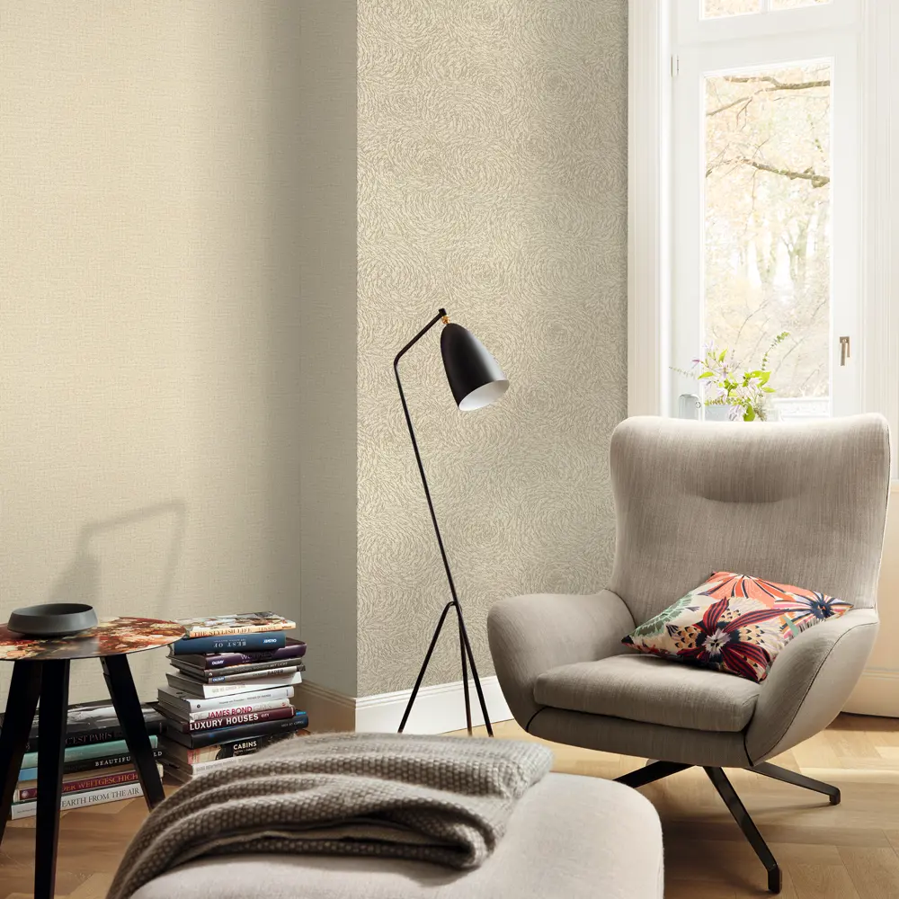 Обои флизелиновые Varvara бежевые 1.06 м м RA920611 Santreyd STLM-2066011 - Вид №3