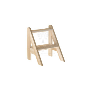 2042 Лесенка для купели 2 ступени из кедра Alyarus