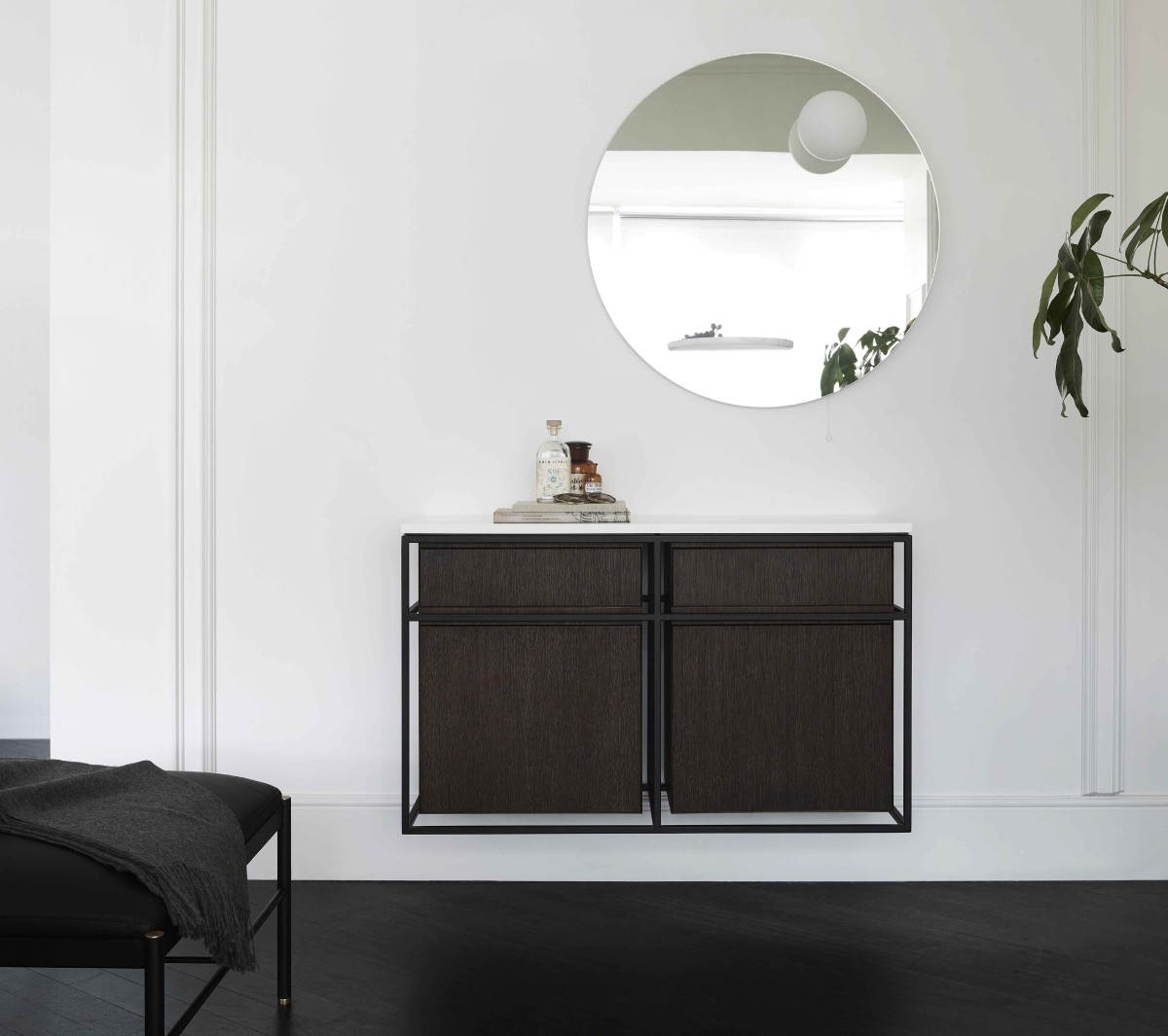 Ex.T Float Настенное зеркало с полкой и светильником EXSPFLOATNM  - Вид №8