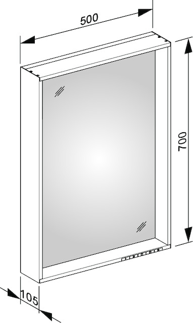 33097ZZ1000 Зеркало с подсветкой KEUCO Plan - Вид №14
