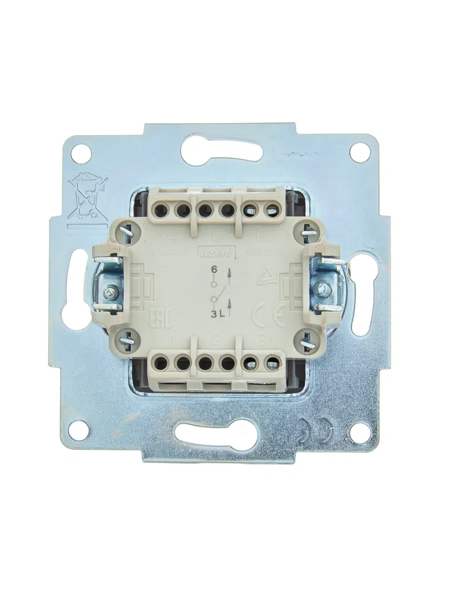 ASTI Выключатель белый механизм LEZARD 7081-0288-100 - Вид №2