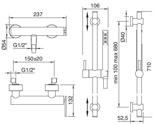 Rubinetterie Treemme Time  5106_tm  - Вид №3