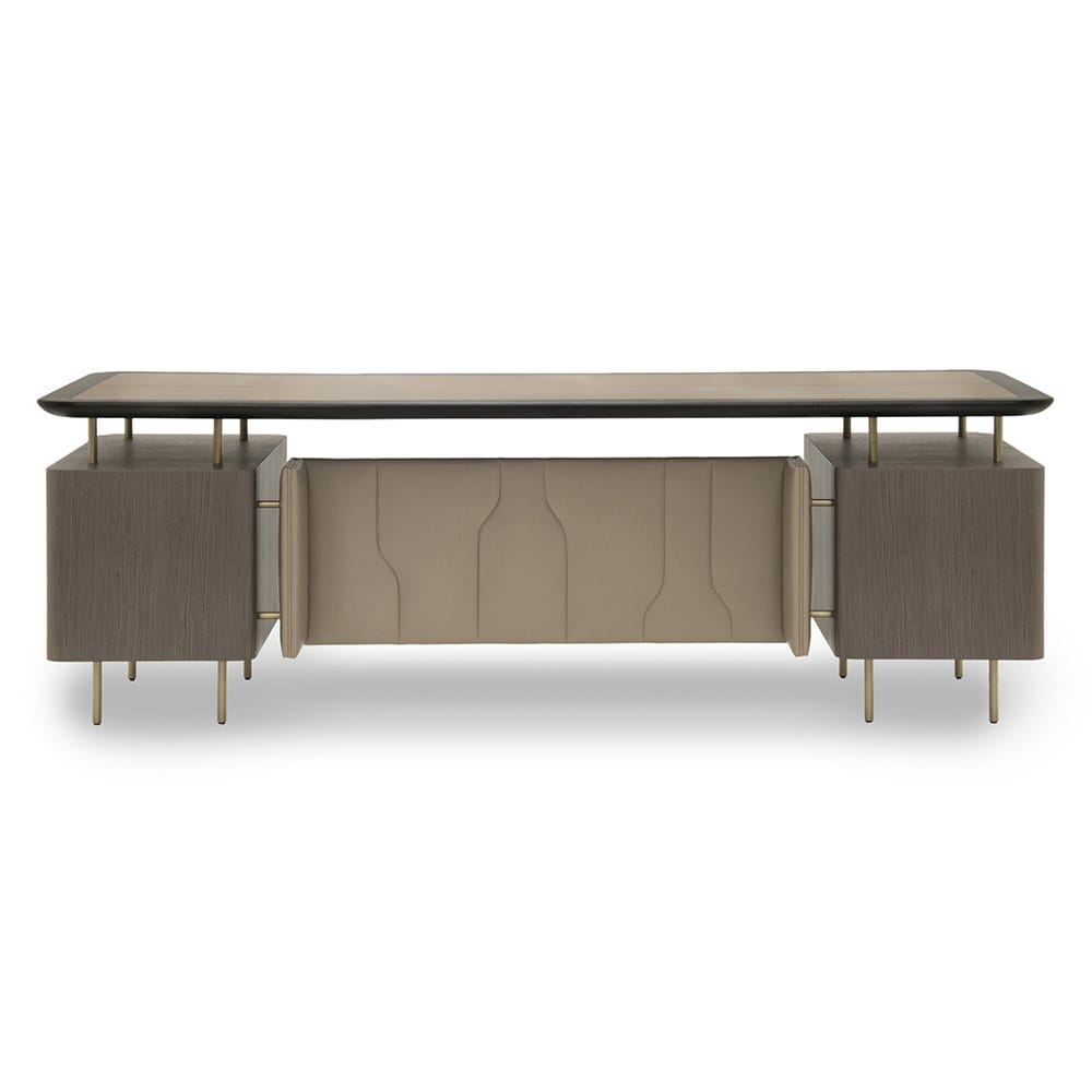 Кожаный исполнительный стол с ящиками Formitalia Panamera ARCH-00130661 - Вид №13