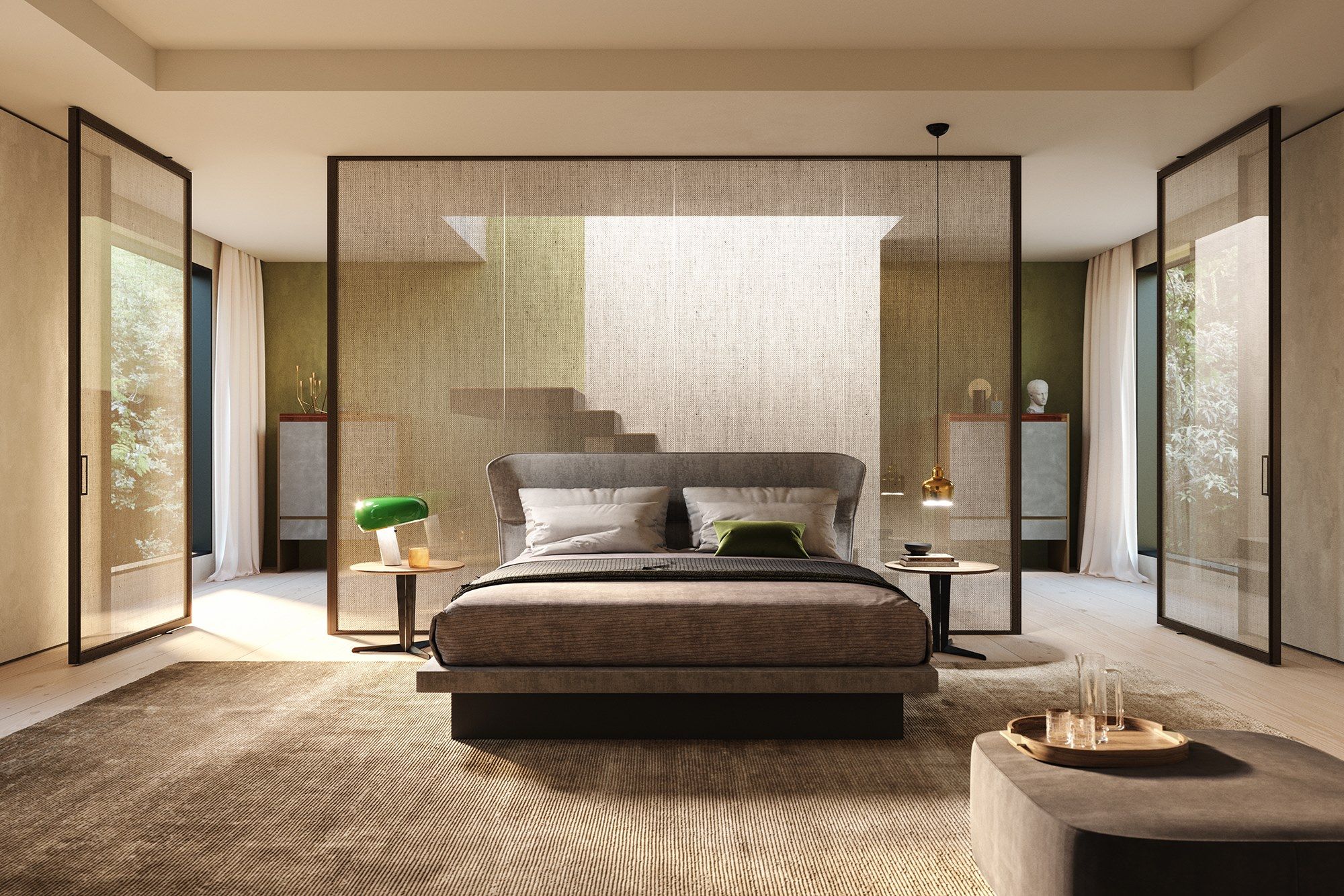 Стеклянная висячая дверь HenryGlass MANHATTAN ARCH-00102599 - Вид №2