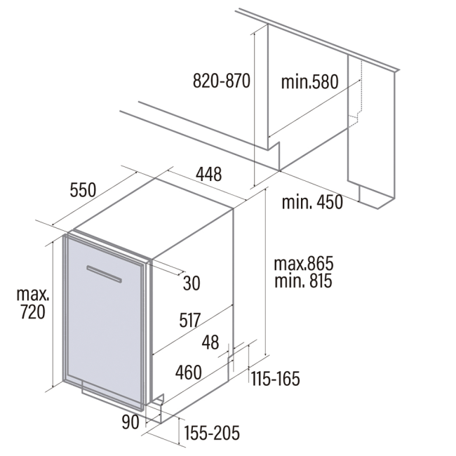 5311738 Встраиваемая посудомоечная машина Cata LVI 46010 STDN-0135771 - Вид №10
