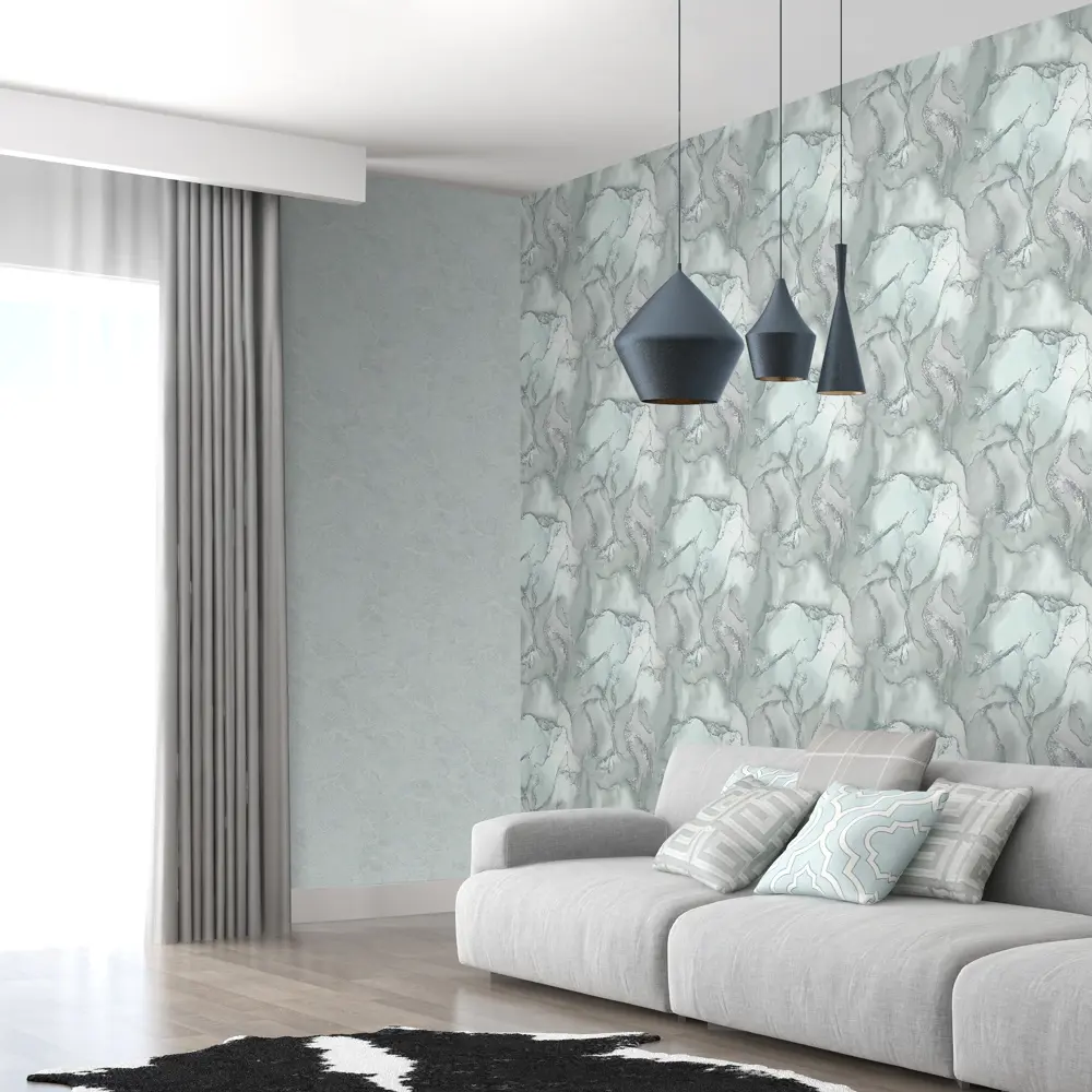 Обои флизелиновые Alicante голубые 1.06 м 989143 ATELIERO STLM-2131345 - Вид №3