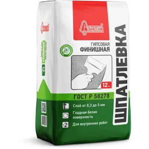 Шпаклёвка гипсовая финишная Старатели 12 кг
