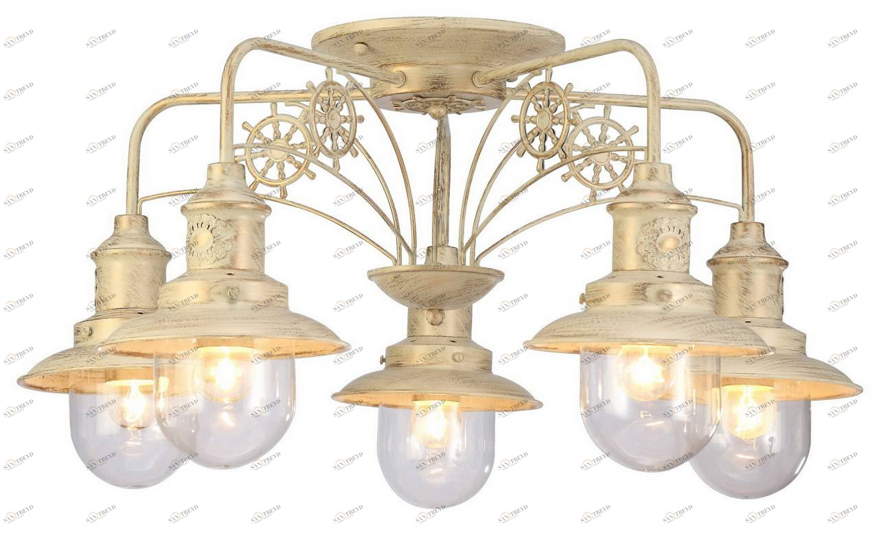 Потолочная люстра Arte Lamp Sailor A4524PL-5WG ARTE LAMP ДИЗАЙНЕРСКИЕ, SAILOR 058614 Белый 