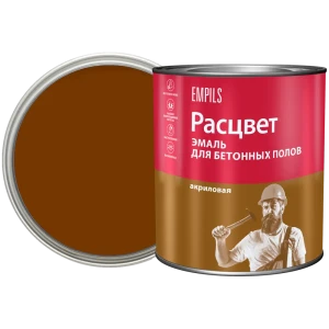 Эмаль для пола Расцвет 2.7 кг цвет коричневый