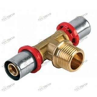 Тройник HP  16х1/2"х16 пресс TIEMME 1650085