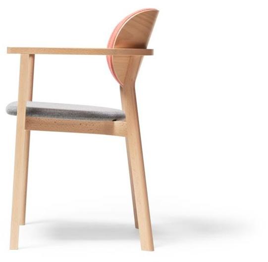 TON Стул из мягкой ткани штабелируемый с подлокотниками Santiago 02 sun-id-1425759 - Вид №5