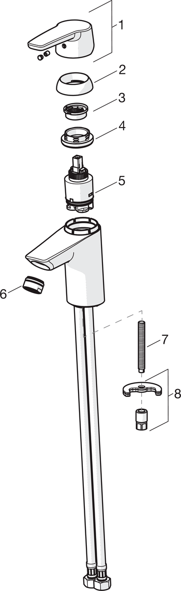 Oras 3914F Смеситель для умывальника 3914F Saga XL Хром  - Вид №4
