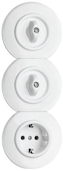 THPG Одинарная пластиковая электрическая розетка  176400  - Вид №4