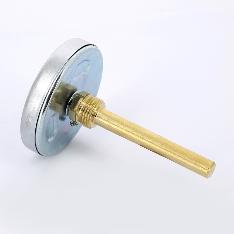 Термометр биметаллический 80мм с погружной гильзой EMMETI 120 град.C гильза 100мм 00611812 - Вид №3