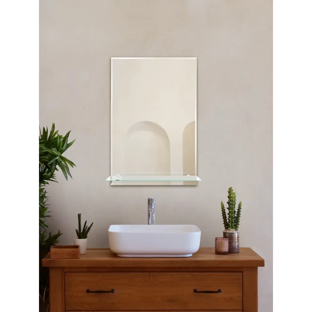 Зеркало для ванной S40W с полкой 60x40 см Santreyd STLM-2151249