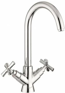 EMMEVI RUBINETTERIE Смеситель для кухни из латуни на палубе с поворотным изливом Spirit new