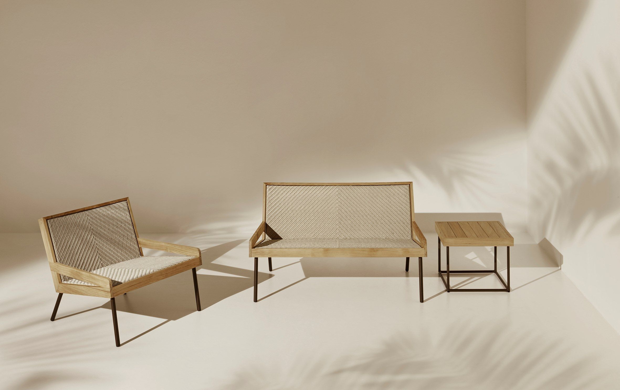 2-местный диван из тика и полипропиленовой веревки Ethimo открытый ARCH-00003767 - Вид №3