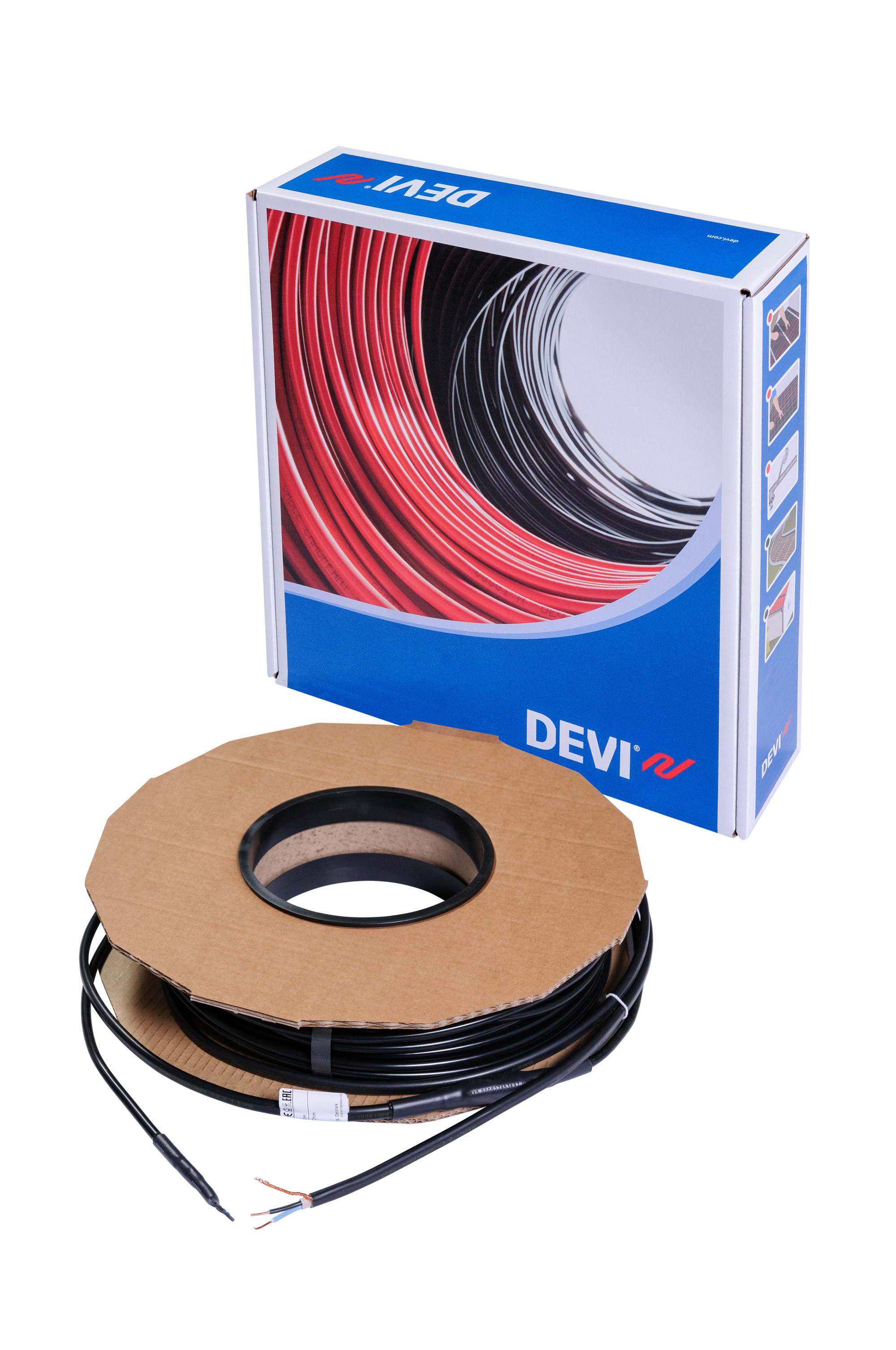 Danfoss DEVIsafe™ 20T — двухжильный нагревательный кабель для системы антиобледенения и "теплый пол" DEVIsafe 20T кабель 2685Вт 230В 135м 140F1285  - Вид №8