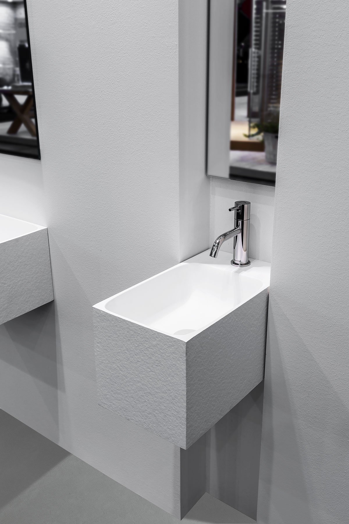 Calco Подвесная раковина настенная прямоугольная Antoniolupi  белая  - Вид №3