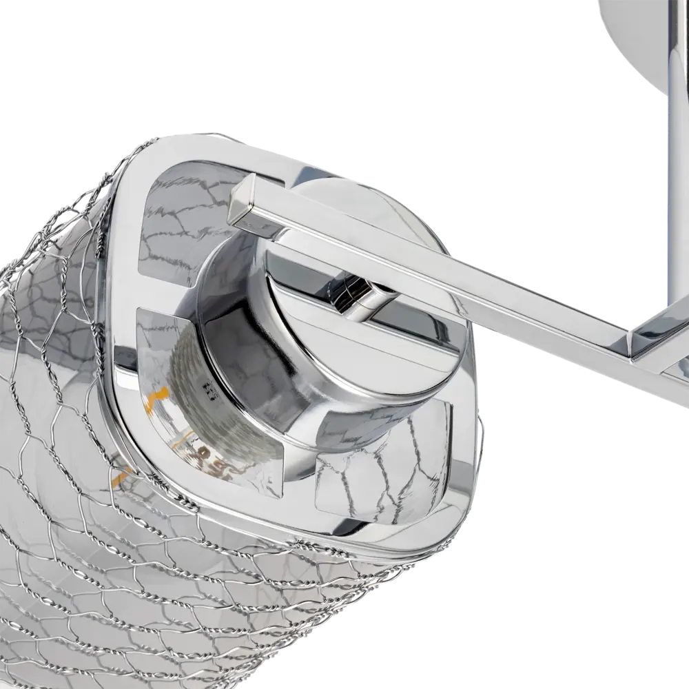 Люстра потолочная Ritter Palermo 52522 6 4 лампы Е27 цвет хром STLM-2119844 - Вид №4