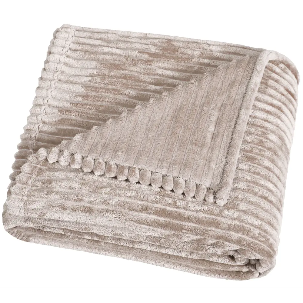 Плед Strips 150x200 см велсофт цвет розовый Santreyd STLM-2065602