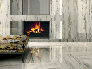 Пол / керамогранит с мраморным эффектом