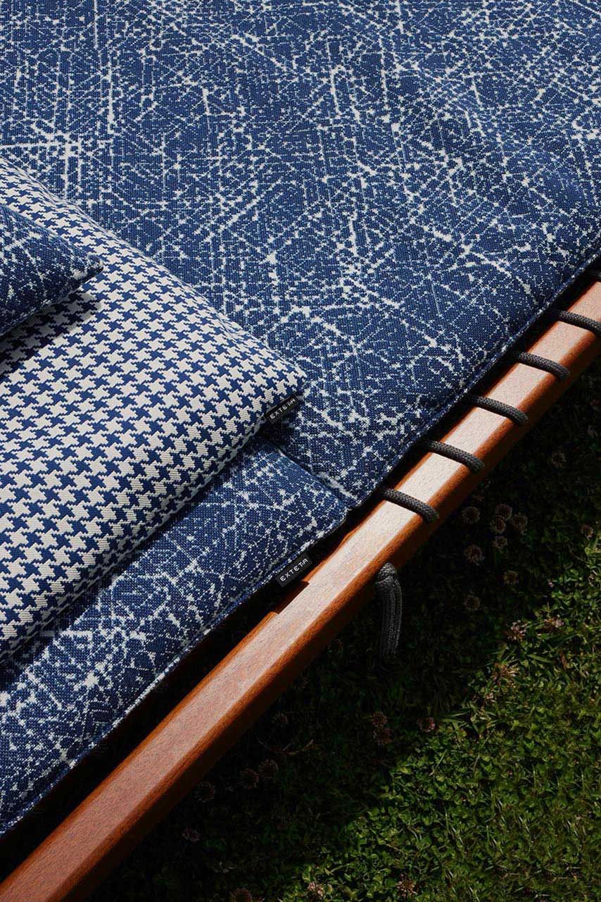 Садовая кровать с откидывающейся спинкой из красного дерева и ткани Exteta Sunset ARCH-00127341 - Вид №9