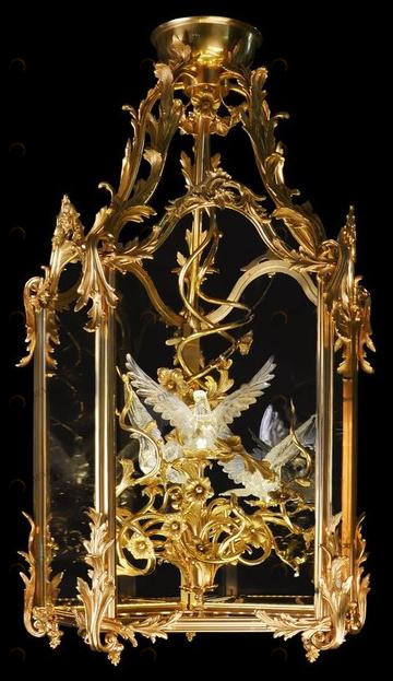 Tisserant Подвесной светильник из бронзы Cristallo di rocca sun-id-1442306