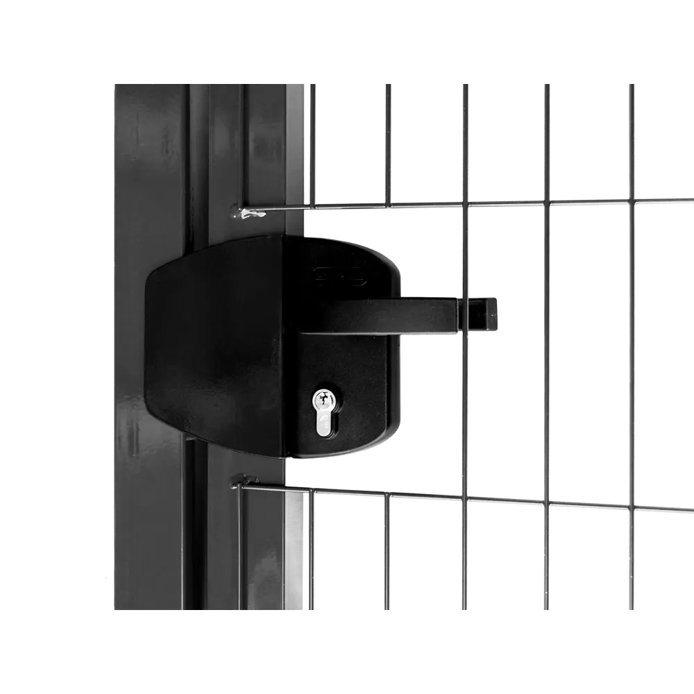 Калитка 3D Grand Line Medium 100x173 см правая универсальная RAL 7024 серый STLM-2038783 - Вид №1