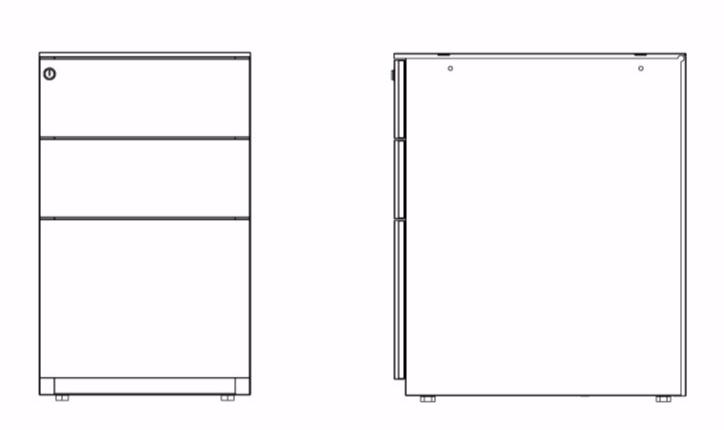 Dieffebi Офисный ящик из металла Personal storage 9n2_061 - Вид №6