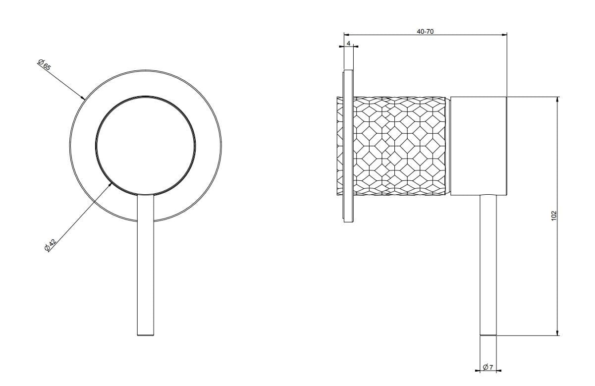Пульт дистанционного управления из нержавеющей стали Gessi Мелы316 ARCH-00119451 - Вид №2